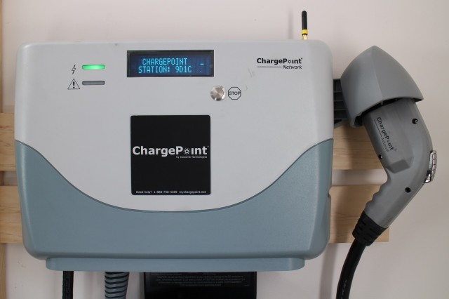 Older ChargePoint electric-car charging station