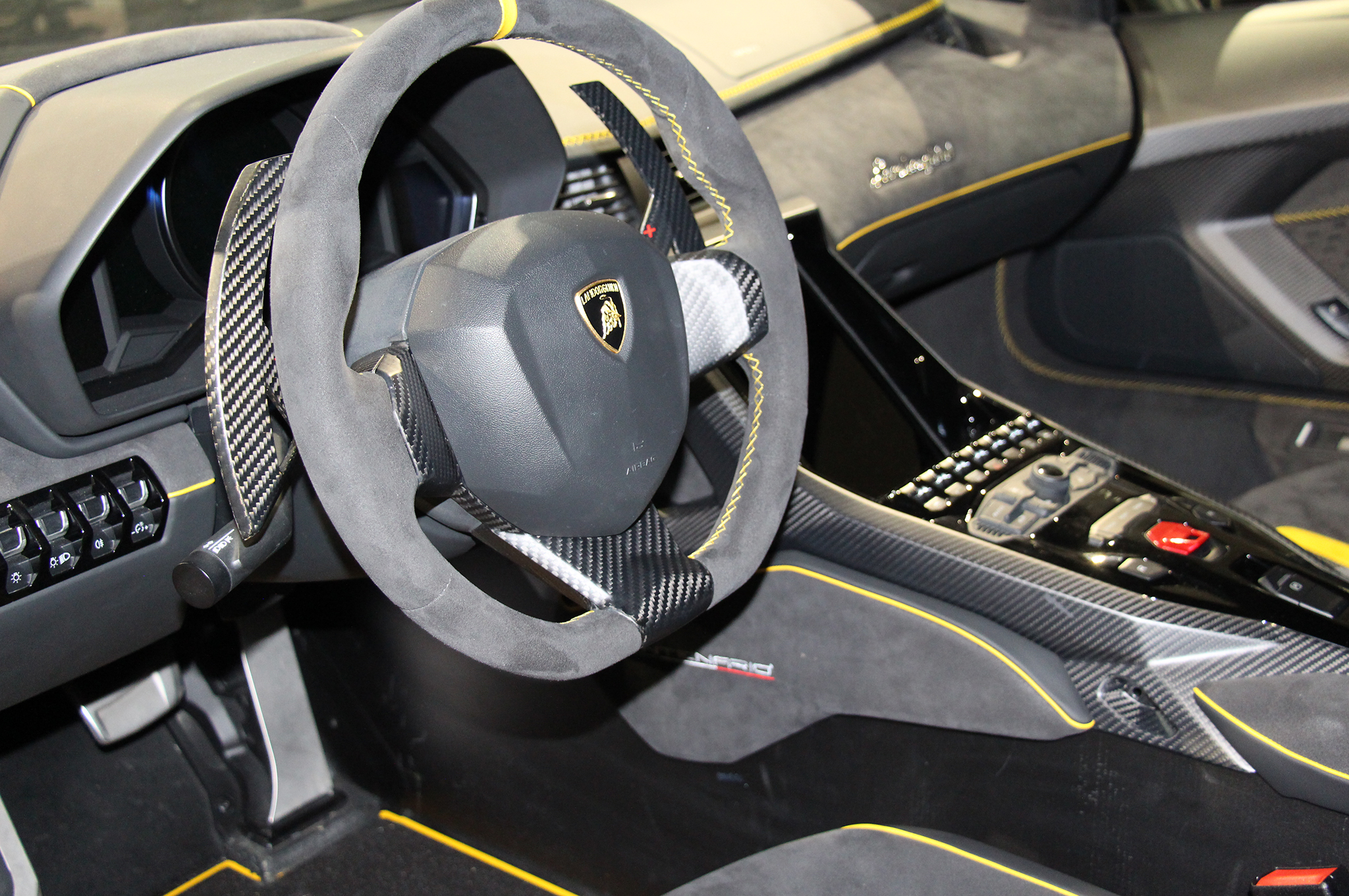 Lamborghini Centenario steering wheel