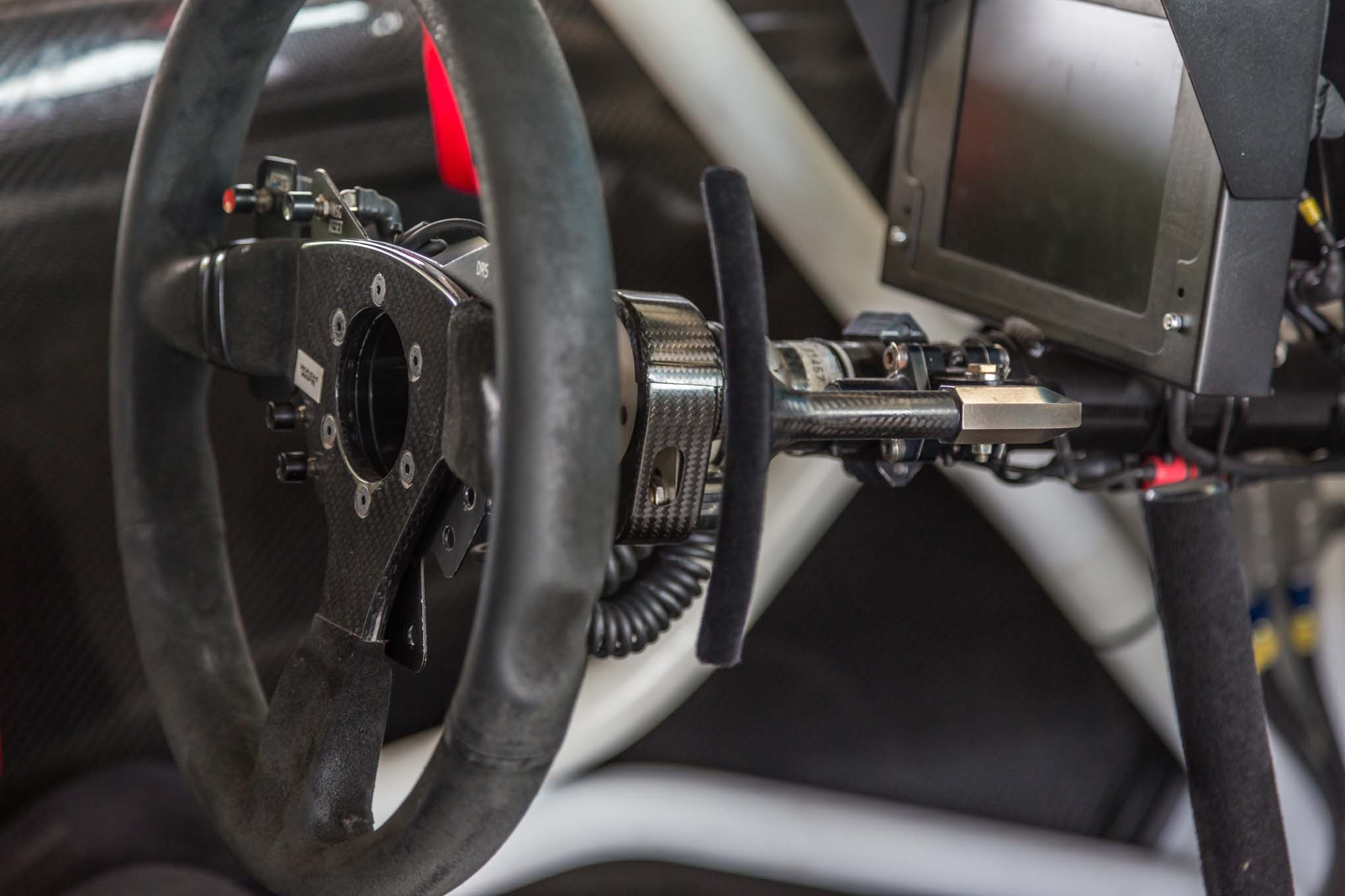 Isle of Man 2016 Subaru WRX STI steering wheel details