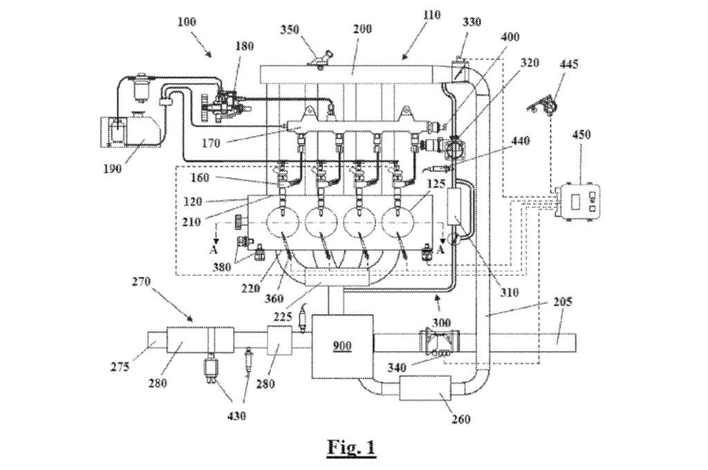 GM dual stage turbocharger patent drawing 1