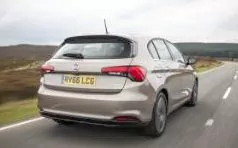 2016 Fiat Tipo driving, rear 